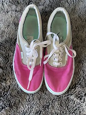 Vans Pink /grey  Canvas Shoes • £20