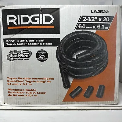 $35.99 • Buy RIDGID Wet Dry Shop Vacuum Dual-Flex Tug-A-Long Locking Hose 2-1/2 In. X 20 Ft.