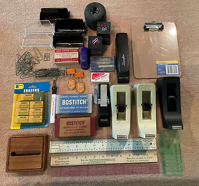 Assorted School Home Office Business Teacher Supplies Lot/Some Vintage • $15