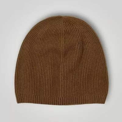 SOL Vicua Vicuna Natural Ribbed Beanie The Most Expensive Fiber In The Word • $519.99