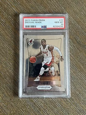 2012-13 Panini Prizm Dwyane Wade #77 PSA 10 Miami Heat GEM MINT • $39.99