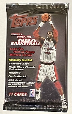 $24.95 • Buy 1997-98 Topps Series 1 HOBBY - FACTORY SEALED PACK - Duncan & McGrady Rookies