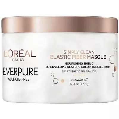 L’Oréal Paris EverPure Sulfate Free Simply Clean Elastic Fiber Masque • $11.98