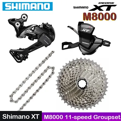 Shimano XT M8000 1x11s Groupset MTB Bike Derailleur Shifter Lever Cassette Chain • $482.89