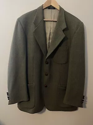 Vtg. Orvis Glen Plaid Green 100% Wool Sport Coat Blazer Jacket 42l. Made In Usa. • $65