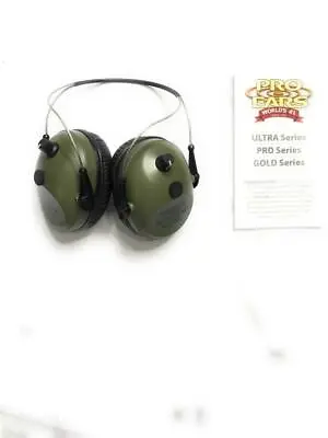 Pro Ears Electronic Hearing Protection Pro Tac 300 Behind The Head Green • $157.47