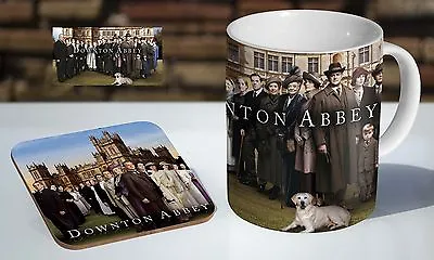 £7.85 • Buy Downtown Abbey Awesome Cast Tea / Coffee Mug Coaster Gift Set