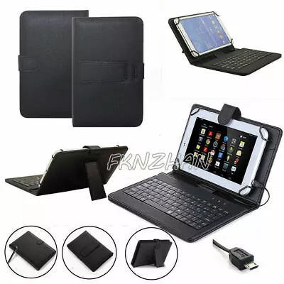 Universal Tablet Case Stand With USB Wired Keyboard For 7 -8 Inch Android Tablet • $15.95