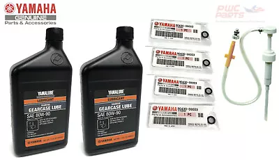 YAMAHA Yamalube OEM TWIN Outboard Gear Lube Kit W/ Pump Lower Unit Oil Gaskets • $69.95