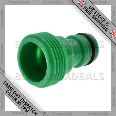 Tap Adaptor With 3/4  BSPM Male Thread Garden Hose Connector Durable Threaded Uk • £2.98