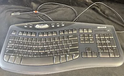 Microsoft Comfort Curve Ergonomic Keyboard 2000 V1.0 Wired  Works  Needs Tlc • $20.99