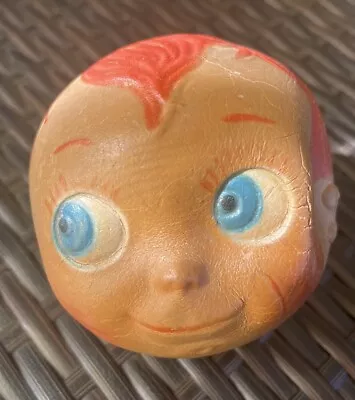 Vintage Tommy Boy Head Face Ball Seiberling Rubber Latex • $50