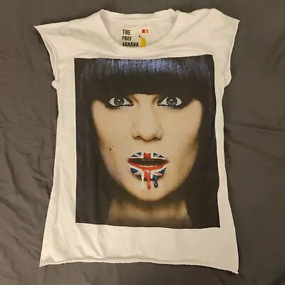 Jesse J Shirt Union Jack T-Shirt   No Sleeve Band Tee Women's M Medium L Large • £14.41