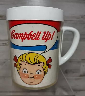 Vintage Campbell Up Soup Plastic Thermal Coffee Mug West Bend Thermo-Serv USA • $4.14