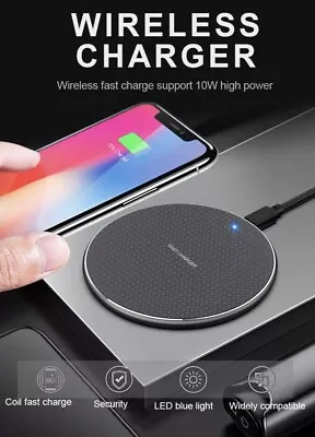 Wireless Fast Charger Charging Pad  For Samsung S22 S21 S20 FE Z Flip 3 Fold • £7.99