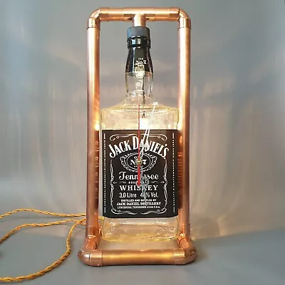 Jack Daniels Clock Lamp 3L. Bottle Copper Retro Vintage • £90