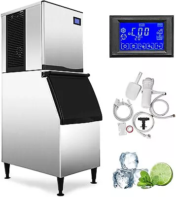 VEVOR 350-500LBS Commercial Ice Maker Split Ice Cube Maker W/350Lbs Bin Storage • $2142.69