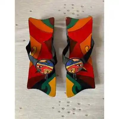 Wooden Sandals Egyptian Inspired Women's Clogs  • $40