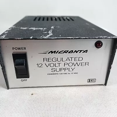 Vintage Micronta Regulated 12 Volt Power Supply #22-124A 13.8VDC - 2.5A Tested • $29.80