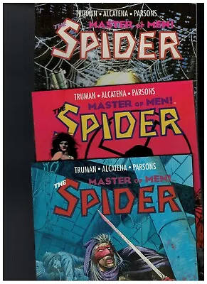 THE SPIDER: MASTER OF MEN - (1991) 1st Printings -SET OF ALL 3 BOOKS -NICE Shape • $14.95