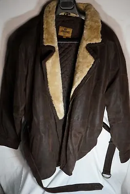 JRiggins Leather Jacket W/Soft Sherpa Like Neck Liner • $75