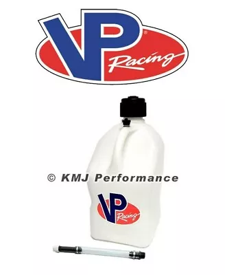 VP Racing White 5 Gallon Race Fuel Jug + Fill Hose IMCA Circle Track Wissota • $42.95