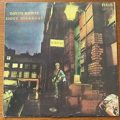 DAVID BOWIE ZIGGY STARDUST 1ST PRESS 1972 UK RCA VINYL LP SF 8287 EX+ Vinyl • £95