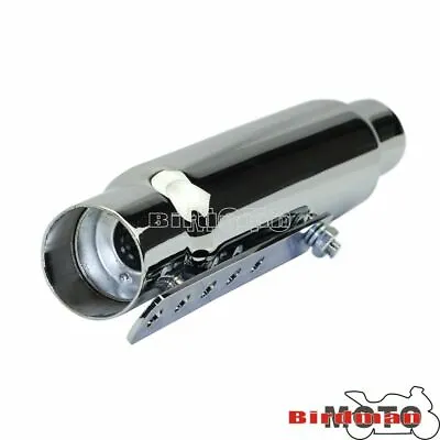 1-1/2  1-3/4  Pipes 120mm Exhaust Muffler Silencer For Cafe Racer Universal New • £55.75