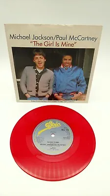 Michael Jackson 45 Record The Girl Is Mine Paul McCartney Rare Red Copy! • $15.99