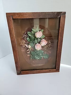 Wooden 9  X 7  Shadow Box With Frosted Glass Panel Wall Art  • $15