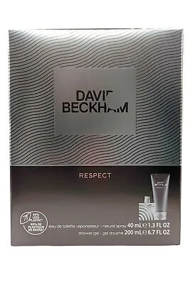 Respect Eau De Toilette Spray 40ml Gel 200ml Mens Fragrance Set David Beckham • £15.49