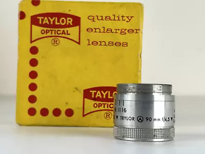 Taylor 90mm Lens French Roussel Paris Cine? Enlarger? Camera?   W/ Box • $24