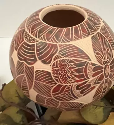 Mata Ortiz Pottery Seed Pot Dragonfly Mixed Clay Dragonflies Ailadi Mijarez Art • $100