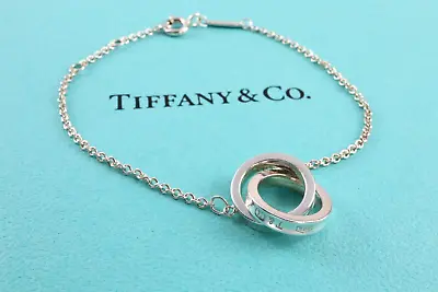 £147.59 • Buy Tiffany & Co. 1837 Interlocking Circle Chain Bracelet 6.8  Silver 925 W/Pouch