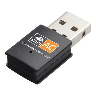 Mini Dual Band 600Mbps USB WiFi Wireless Adapter Network Card 2.4/5GHz 802.11 AC • $5.16