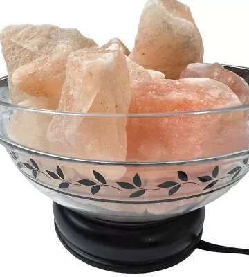 Himalayan Lamp Salt Glow Rocks Heated Electric Air Purifier Ambiance Serenity • $18.99