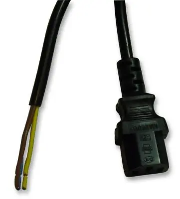 5m Bare Ends C13 IEC Kettle Lead 10A Power Cable PC Monitor Straight Connector • £8.69