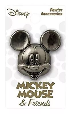 Disney Mickey Mouse Deluxe Pewter Lapel Pin Large Pin Trading Collectible NIP • $5.85