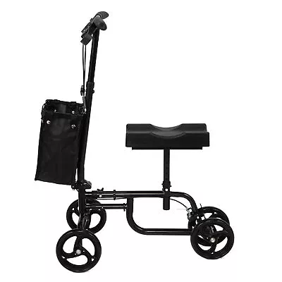 Steerable Folding Knee Scooter With Dual Braking Crutch Alternative For Injuries • $190.50