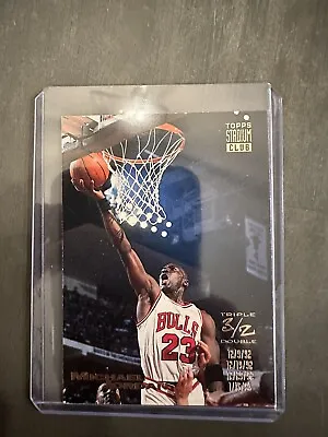 1993 Stadium Club Michael Jordan Triple Double Card # 1 Chicago Bulls • $500
