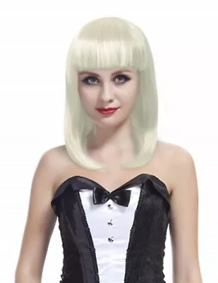 Women Ladies Long Bob Wig Fringe Smooth Fancy Dress Hen Party Cosplay Wigs 25  • £9.75