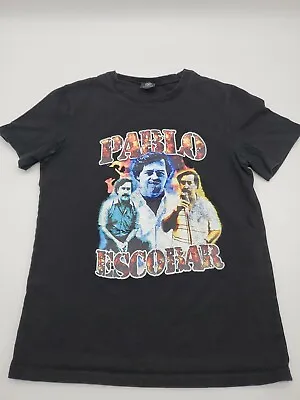 Currency Cartel Pablo Escobar Shirt Mens Small Black Drug Lord..#2578 • $5.10