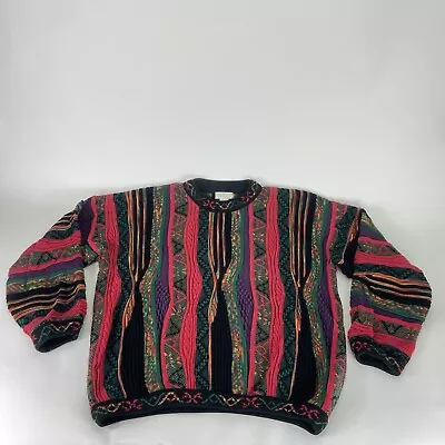 Vintage Tundra Norm Thompson 3D Knit Coogi Style Sweater Men’s XL • $89.97