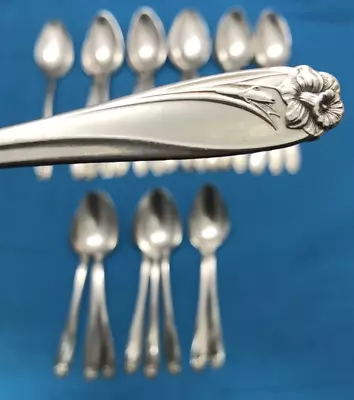 25 Pc DAFFODIL Silverplated 7  1/4  OVAL PLACE Or SOUP SPOONS 1847 Rogers Bros • $89