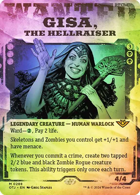 MTG FOIL Gisa The Hellraiser Showcase  - Outlaws Of Thunder Junction • $15.69