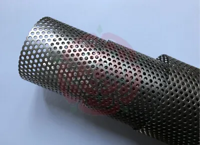 Titanium Perforated Pipe Various Size And Grade 2 GR2 Exhaust Tube • £389.99