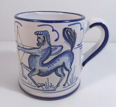 Vintage Handpainted Zodiac Mug Made In Italy MA Hadley Style Sagittarius • $16