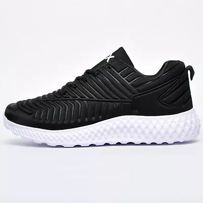 Revenge Traxk Ultralite Mens Fitness Casual Jogging Gym Workout Trainers Black • $70.79