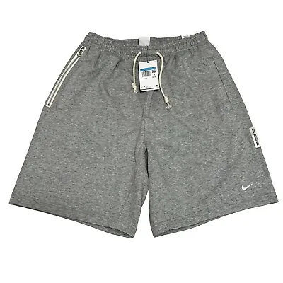 Nike Basketball Shorts Size M-Tall Standard Issue French Terry Gray DQ5712-063 • $45