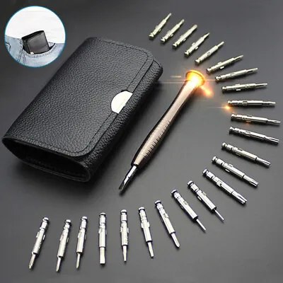 25X Magnetic Screwdriver Repair Tool Set Fr Phone Camera Watch PC Laptop Glasses • £4.52